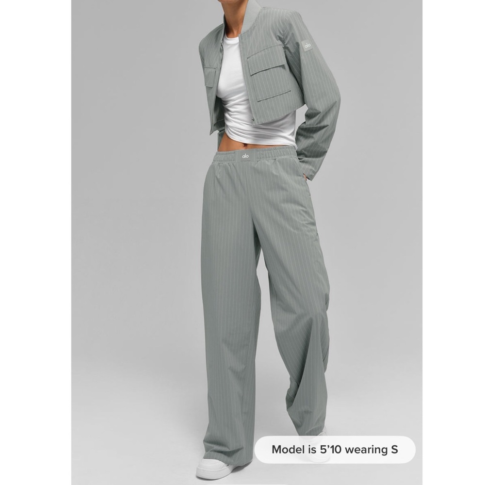 NWT ALO Pinstripe Daylight Boxer Pant (Long)